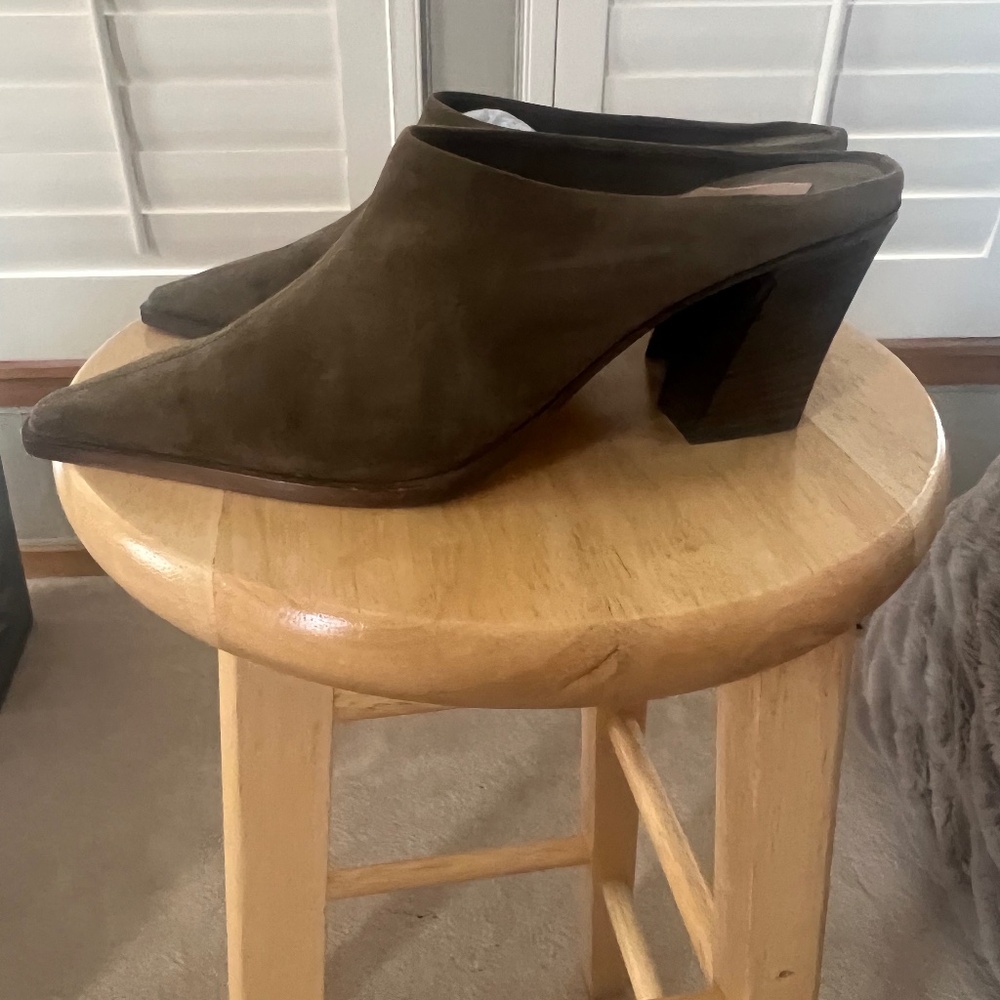 Aquazzura Suede Matisse Mule 70 -  39.5" Brand New